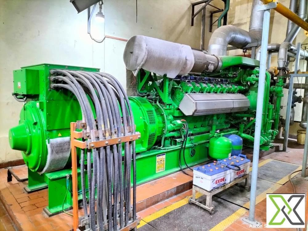 Jenbacher gas engine installed at site