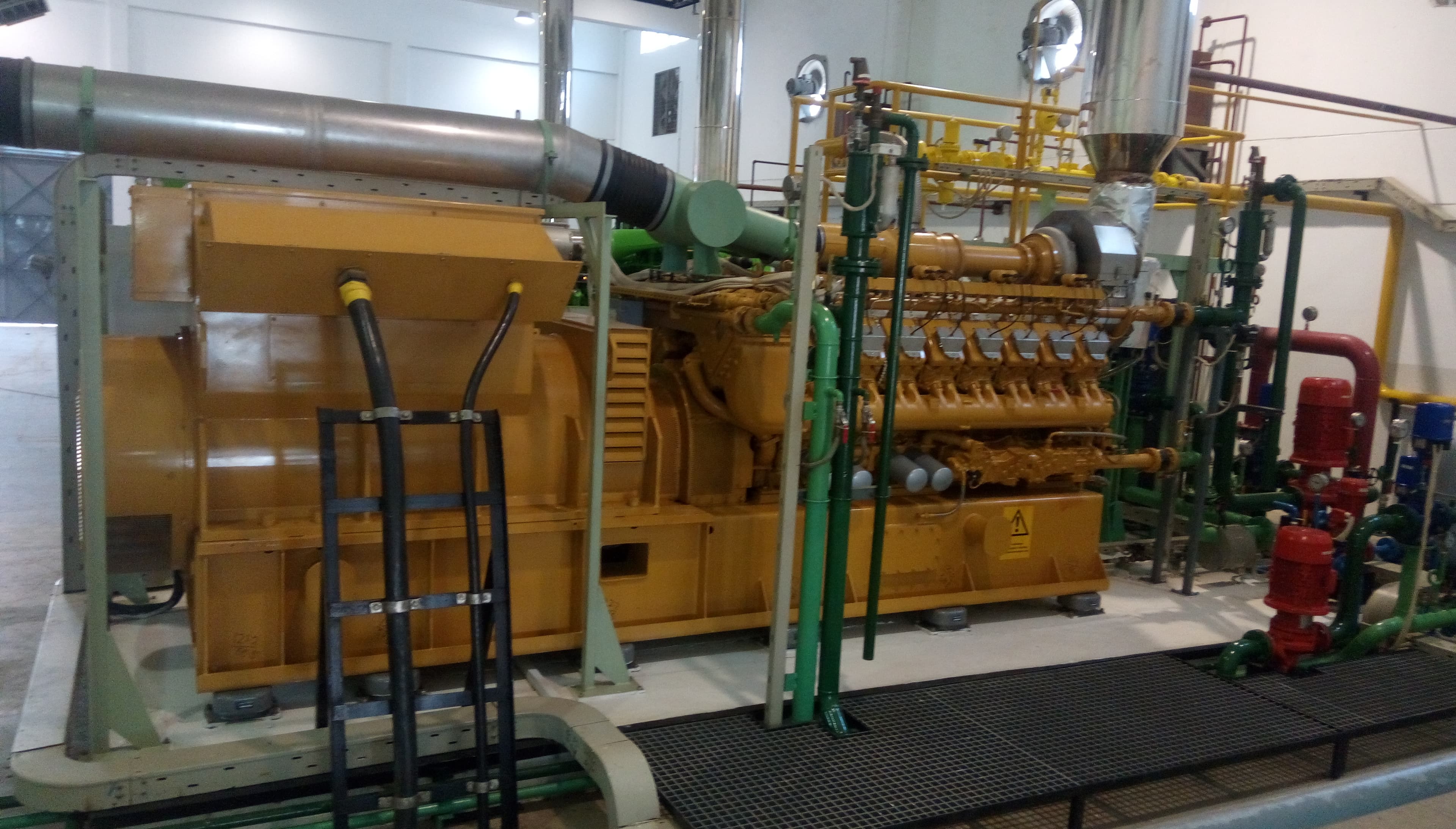 Caterpillar engine at a client power plant